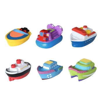 Zabawki do kąpieli łódki, Olmitos; 6 szt.