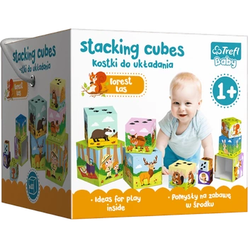 Kostki Baby Cubes Trefl; W lesie