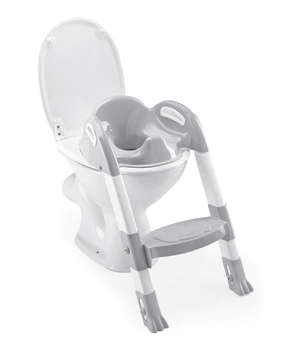 Nakładka na WC ze stopniem Kiddyloo Thermobaby; szara