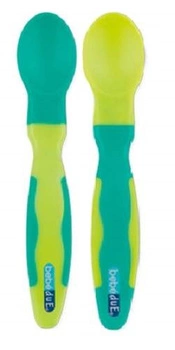 Łyżeczki plastikowe etap 2 Bebedue; zielone