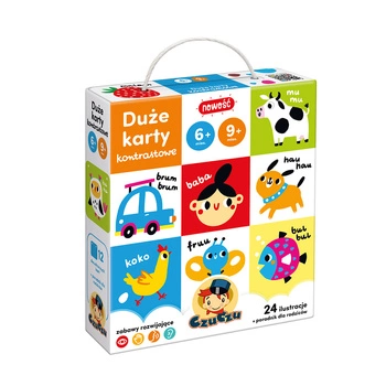Duże karty kontrastowe 6-9m+ CzuCzu