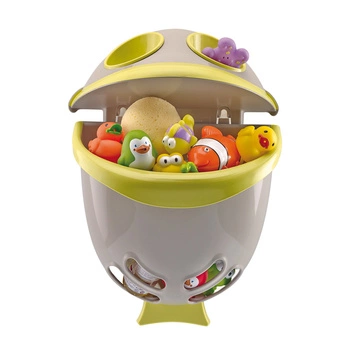 Pojemnik na zabawki do kąpieli Thermobaby; szaro-zielony