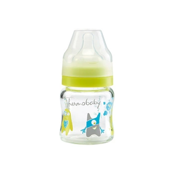 Butelka szklana Monster Thermobaby; 120 ml; kolorowa; 2 szt.
