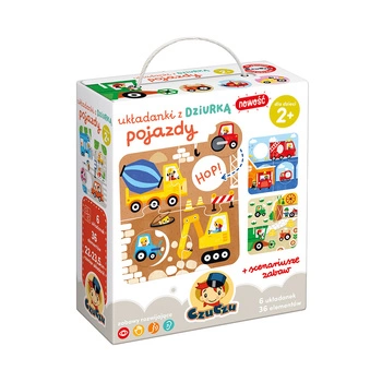Układanki z dziurką 2+ CzuCzu; Pojazdy