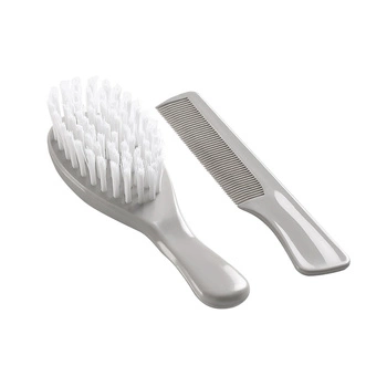 Szczotka i grzebień zestaw Thermobaby; szary