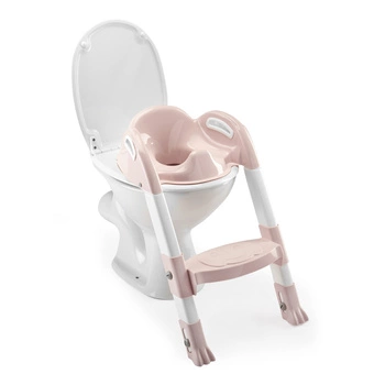Nakładka na WC ze stopniem Kiddyloo Thermobaby; różowa