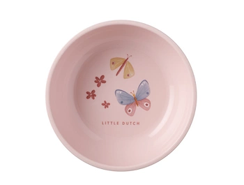 Miseczka dziecięca Mio Flowers & Butterflies Mepal; różowa
